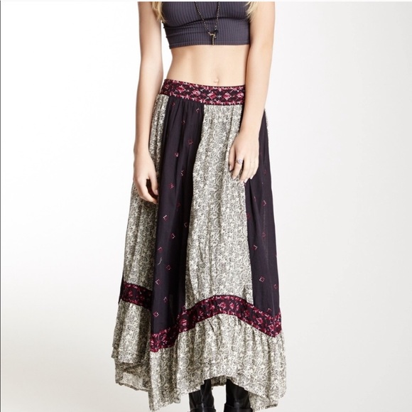 Free People Dresses & Skirts - Free People Heirloom Sushi Voile Maxi Skirt Sz. S